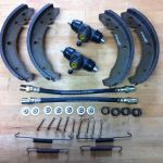 Brake shoe set rear  Beetle VW1300 and VW1500 8.1964 until 7.1967 Beetle VW1200 8.1964 until 1967 (VIN 118 328 505) Karmann Ghia 8.1964 until 7.1967 HA