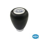 Gear-shift-knob-with-EMPI-logo-triple-threaded-with-7-10-and-12-mm-black-vinyl-VW-Käfer-00-4540-0