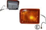 Turn signal unit complete (amber lens) right Bus 8.1972 until 7.1979 2119531642 211953164C 211953142S