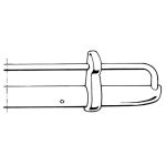 Bumper--front-USA-model--super-chrome-VW-Kaefer-113 798 053A