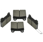 Bremsbeläge, Bremsklötze Scheibenbremse vorne VW Bus T2 T2a T2ab 8.70-7.72 211698151F/G