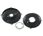 Alternator/generator backing plate kit black (3-part)