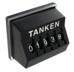 Trip counter -TANKEN- black Vintage VW dash mileage counter Beetle vintage car black