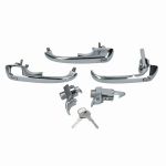 Lock set Bus 08/68-07/71 German quality complete handle set on one R code key Fits the following vehicles:      VW Bay Window 9/68-71
