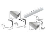 Heater-hose-Ø-50-mm-lenght-1000-mm.-The-hose-is-covered-with-aluminium-foil-VW-Käfer-028129087A