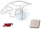 HEADLINER VYNIL W/SUNROOF WHITE 62-63 TMI