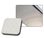 Headliner perforated vinyl without sliding roof deluxe Off white Beetle 8.1962 until 7.1963 sedan (4 bows)