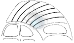 Headliner Bows (3.95 x 1220 mm) (1 piece) 113867549C