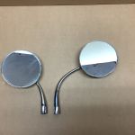 Mirror SET with long Arm passenger side vw beetle round