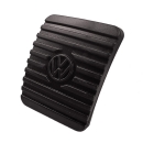 Rubber brake/clutch pedal with logo / Wedge type - Original