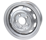 Felge standard Porsche 5 x 130 Lochkreis Stahlfelge, Silbergrau, 6x15
