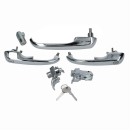 German quality complete handle set on one R code key LHD Fits the following vehicles:      VW Bay Window 74-79     VW Brazilian Bay window 97-13