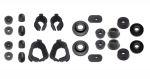 VW Typ3 Typ34 Gummilager Drucklager Chassis/Vorderachse SET Karosserie Lager Gummi Dämpfungsringe Achslager Manschetten