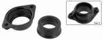 Upper steering shaft bushing with housing