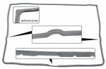 Rear hatch seal Bus 8.1963 until 7.1971 211829193C