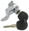 Bus 8.1966 until 7.1971 Chromed rear hatch handle with lock 211829231G