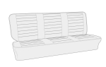 Sitzbezüge braun 02 korbmuster VW Bus T2 hintere Sitzbank Bezüge braun 8.73-7.79