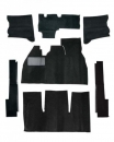 Teppichsatz schwarz Teppich VW Käfer 8.68-7.72 Innenausstattung Fußraum Teppich